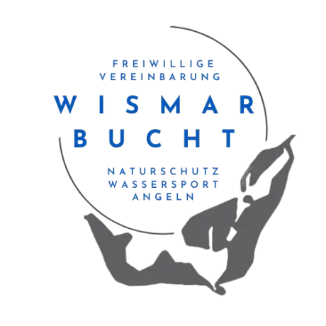 Logo der Freiwilligen Vereinbarung Wismar Bucht über Naturschutz im Wassersport.